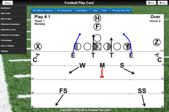 Added rush actions to defensive players Drag and move the defensive action lines