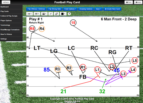 Create play cards for Special Teams (Kickoff, Kickoff Return, Punt, Punt Return, Field Goal, and Field Goal Block)