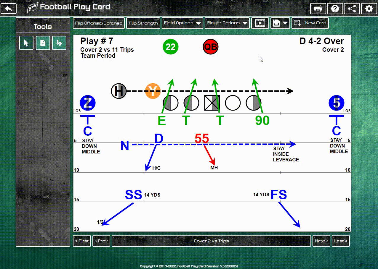 Animate Your Play Cards and Playbooks Football Play Card