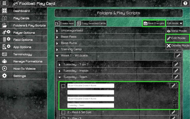 Copy, Edit, and Delete Play Cards and Enhanced Navigation