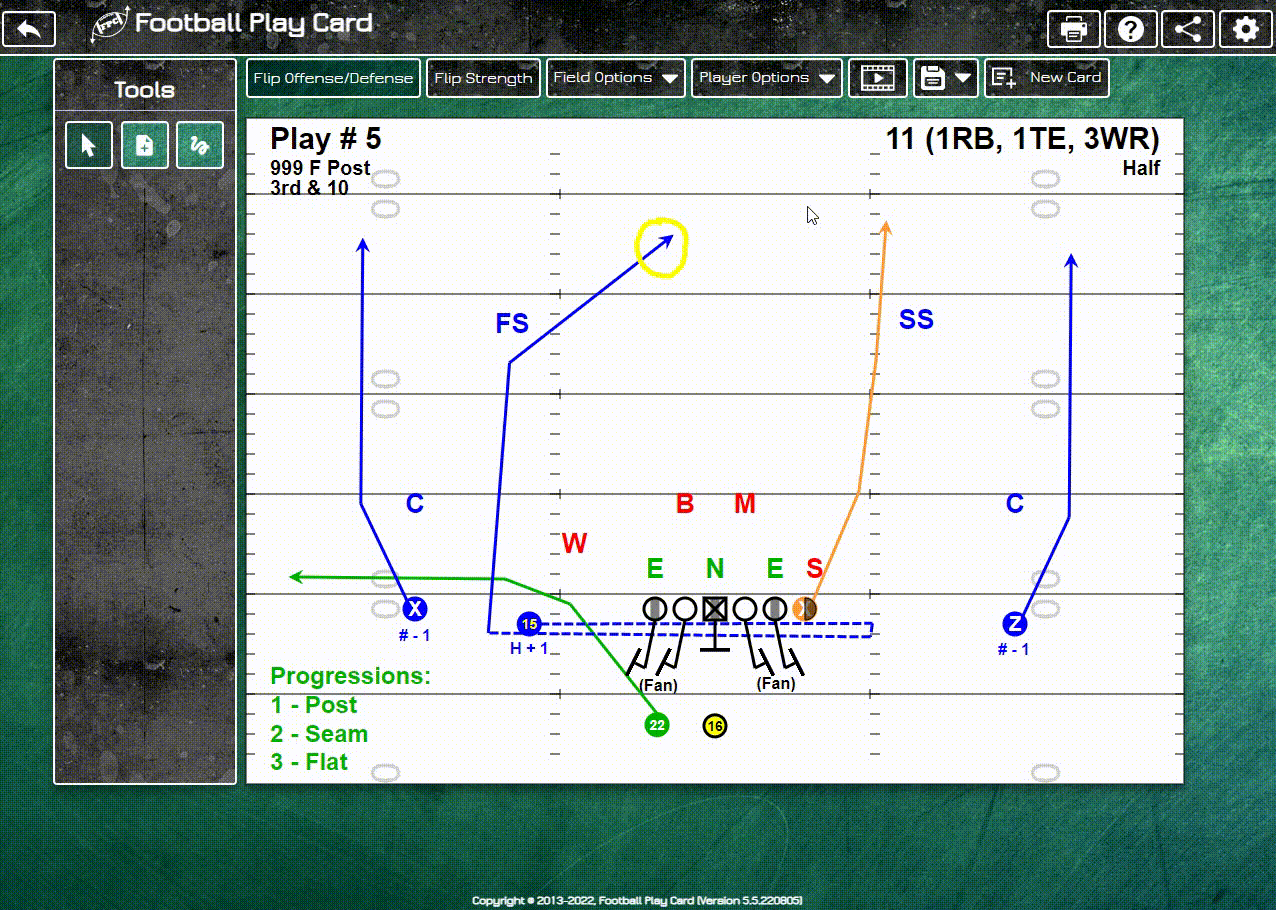 Animate Your Play Cards and Playbooks Football Play Card