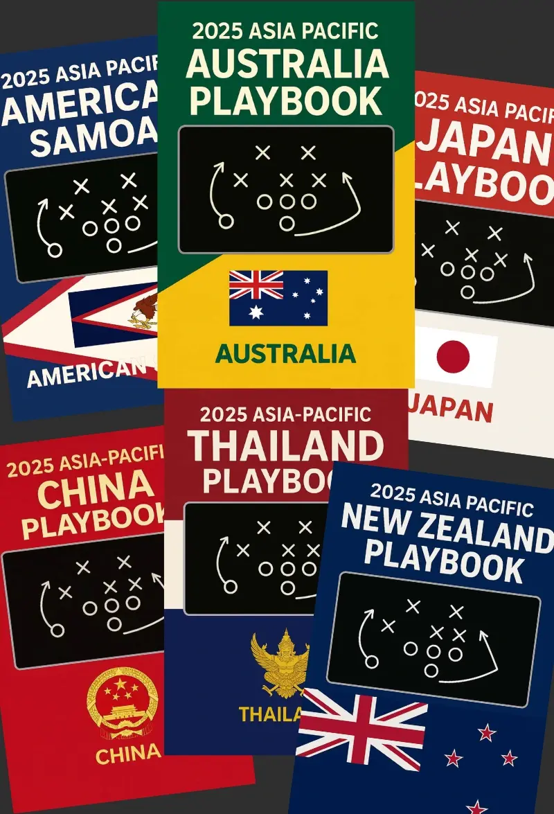 2025 Asia Pacific Flag Football Playbook Bundle - Top 6 Teams Edition
